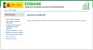 como registrar un edificio prioritario en la aplicación editase del Ministerio de Sanidad
