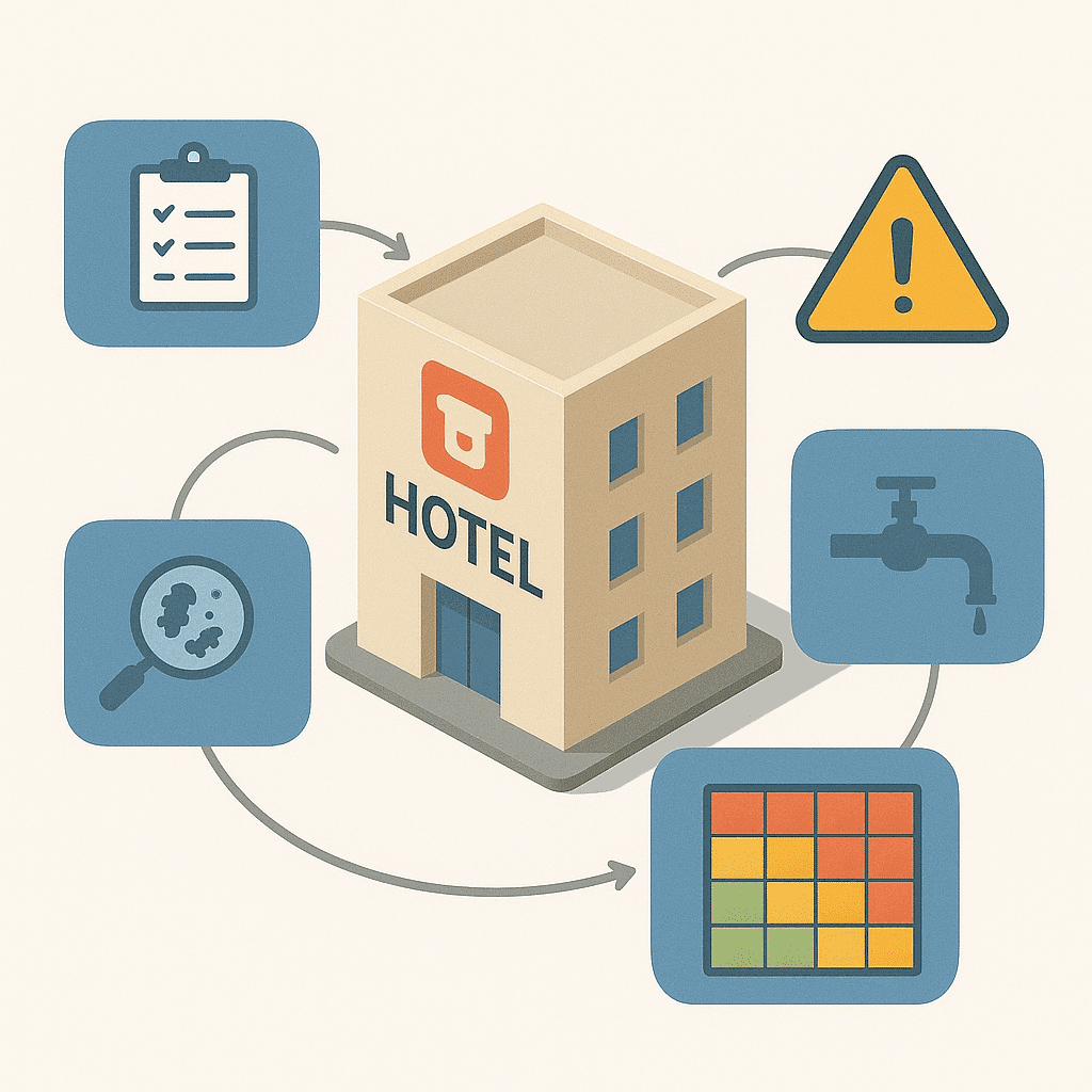 Como se realiza la Evaluación de Riesgos del Plan Sanitario del Agua (PSA) de un Hospital