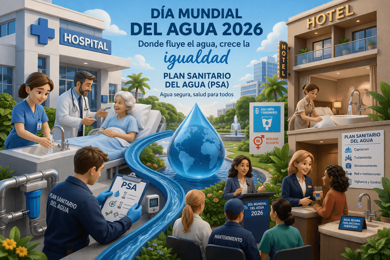 día mundial del agua 2026 plan sanitario del agua