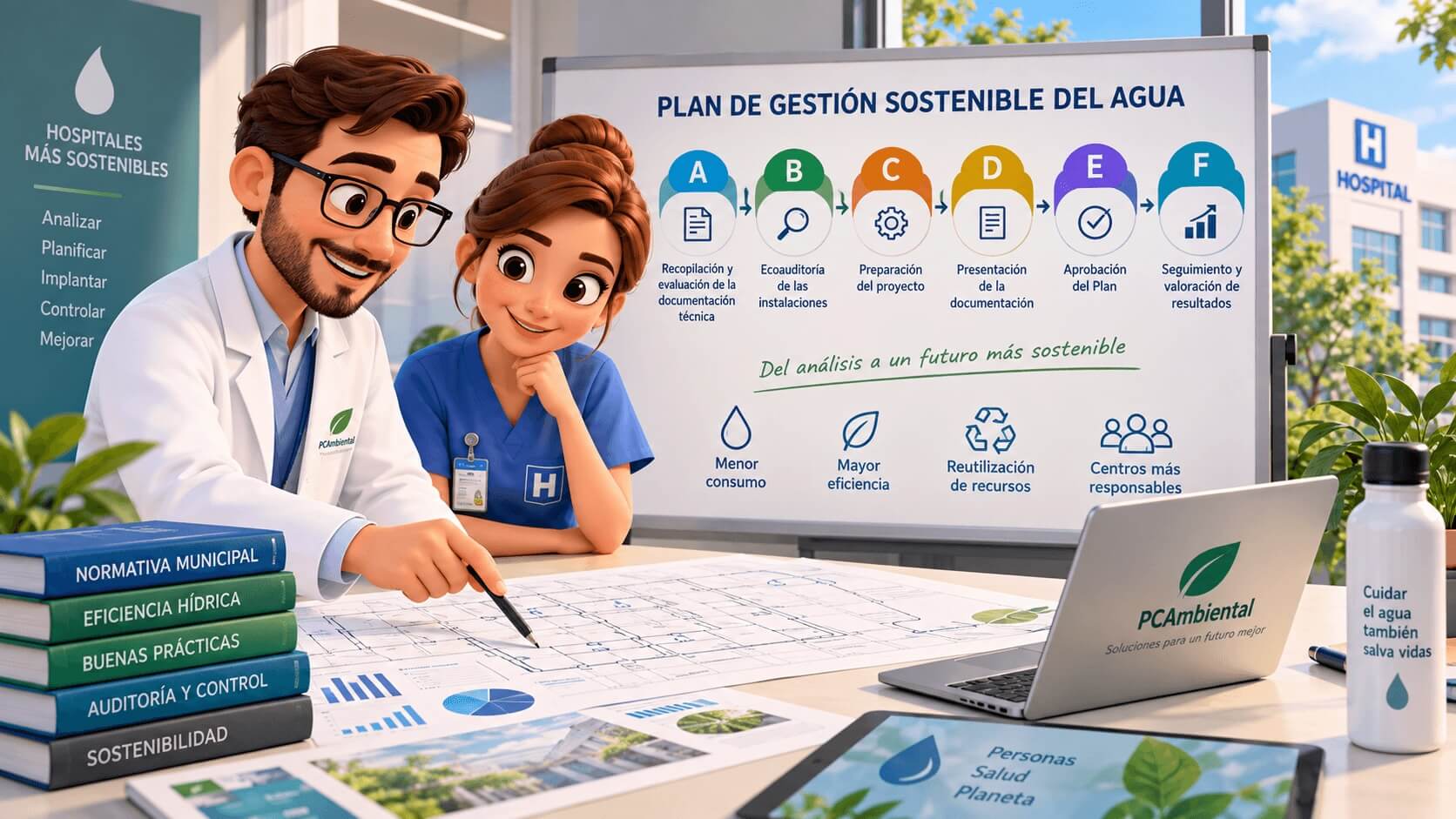 Así se elabora un Plan de Gestión Sostenible del Agua en un hospital: seis fases para cumplir con la normativa municipal Así se elabora un Plan de Gestión Sostenible del Agua en un hospital: seis fases para cumplir con la normativa municipal Así se elabora un Plan de Gestión Sostenible del Agua en un hospital: seis fases para cumplir con la normativa municipal